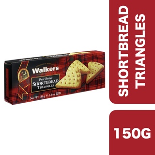 Walkers Pure Butter Shortbread Triangles 150g ++ วอล์กเกอร์ เนย ชอร์ตเบรด ไทรแองเจิล 150 กรัม