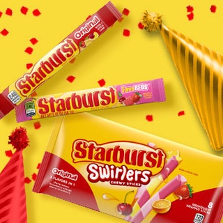 Starburst Chewy Candy: FaveREDS, Original, Swirlers, Original Mini ขนม usa