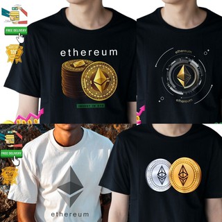 เสื้อยืด ETH Crypto ethereum คริปโต เนื้อผ้า Cotton Premium