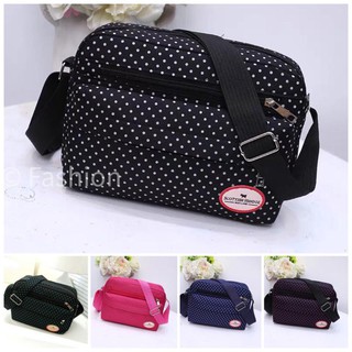 ราคาFashion handbag กระเป๋าสะพายผ้าใบ สำหรับผู้หญิง มีหลายช่องT-791