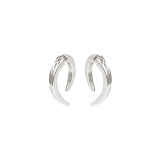 SWAN - Pave Claw Earring ต่างหูเงินแท้ ฝังเพชรคิวบิกเซอร์โคเนีย cubic zirconia