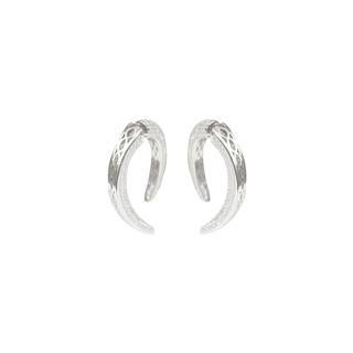 SWAN - Pave Claw Earring ต่างหูเงินแท้ ฝังเพชรคิวบิกเซอร์โคเนีย cubic zirconia