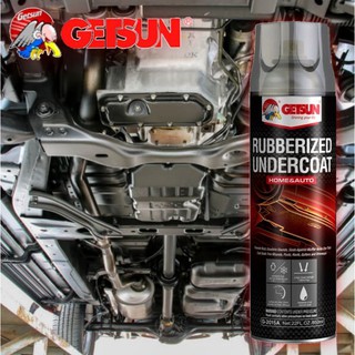 Getsun Rubberize Undercoating สเปรย์พ่นกันสนิมรถยนต์ กันน้ำ กันสนิม เป็นเกราะป้องกันเศษดิน น้ำติดตัวถังรถโดยตรง 650ml