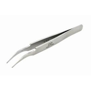 (เหลือ1ชิ้น)74108 HG Angled Tweezers Round Tip คีมหนีบ ปากมน