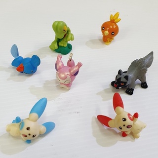 1.5 cm Mini Figurine Action Figure Pocket Monster Pikachu Set of 7 ตุ๊กตาโมเดล โปเกมอน ฟิกเกอร์ ชุด 7 ลาย