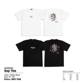 SWEEKS SAY TEE (BLACK,WHITE)