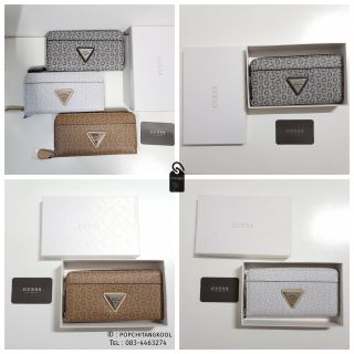 Guess leather wallet กระเป๋าสตางค์ใบยาวรุ่นซิปรอบ