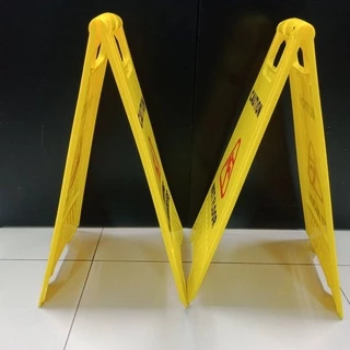30x60cm ป้าย ป้ายเตือน โปรดระวังพื้นลื่น แบบตั้งพื้น สีเหลือง ป้าย