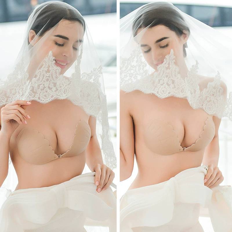 BraMin บราปีกนก ลายหอยเชลล์ รหัส-C008 บราดูม กาวเหนียว เเน่น ปีกนก ดันทรง กันน้ำ กันเหงื่อ แปะจุกนม - รูปที่ 2