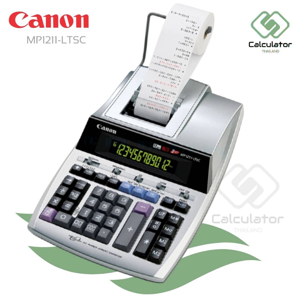 Canon Calculator เครื่องคิดเลขพิมพ์กระดาษ 12 หลัก แคนนอน รุ่น MP1211-LTSC