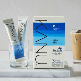 Maxim Kanu Ice Latte, แม็กซิมคานูกาแฟลาเต้เย็น ขนาด 10 ซอง