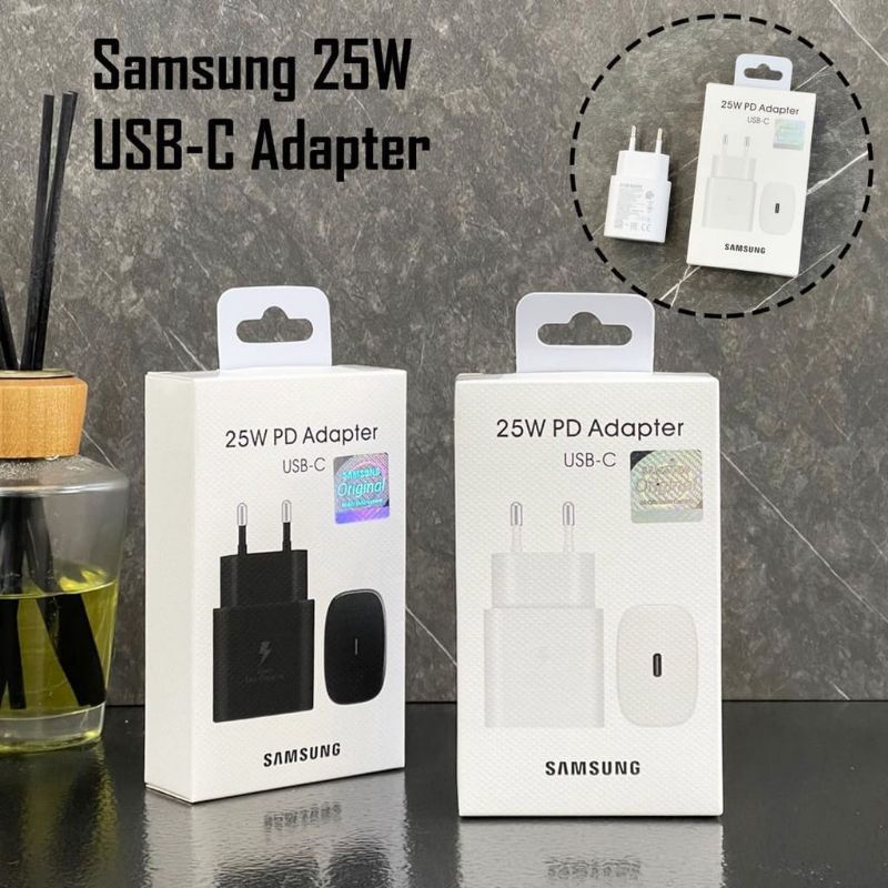 SAMSUNG TYPE-C 25W หัวชาร์จแท้ SAMSUNG TYPE C 25W อะแดปเตอร์ชาร์จ SAMSUNG 25W TYPE C ชาร์จเร็ว