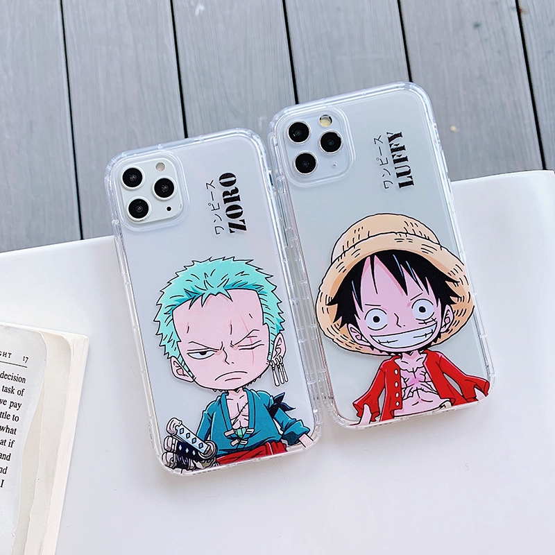 One Piece Zoro Iphone11 Pro Max Xsmax 6s 7 8plus Xs Xr Anti Falling Tpu Protective Case Cover Shopee Thailand