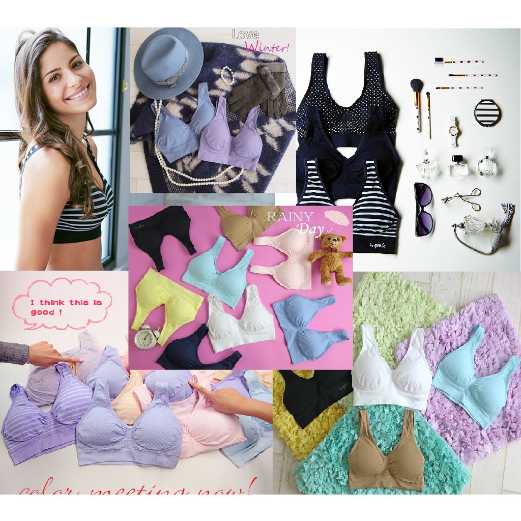 Genie bra คละสี แบบละ 1 ตัวของแท้ 100%