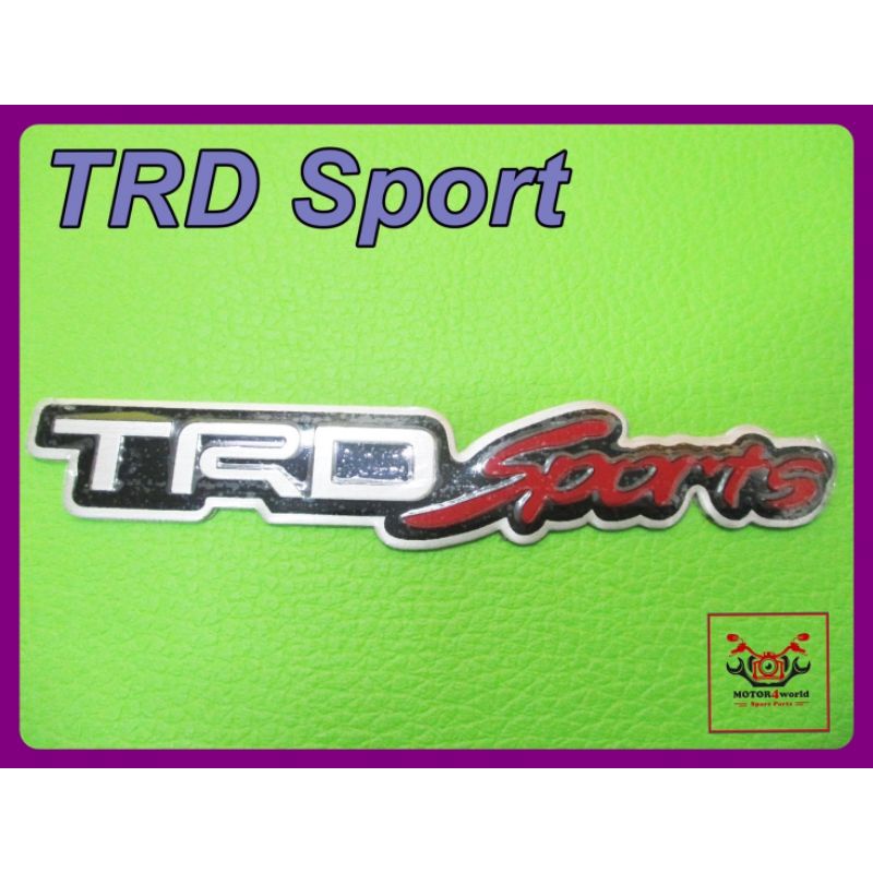 TOYOTA - TRD SPORTS LOGO "CHROME" & "RED"  // โลโก้สติ๊กเกอร์