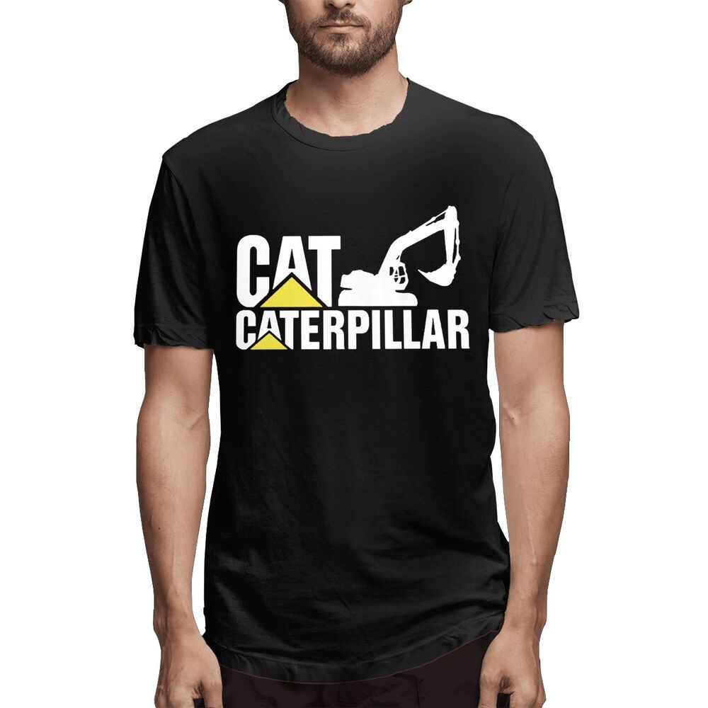 เสื้อยืด พิมพ์ลาย Jcb Power System Caterpillar Cat B สีดํา