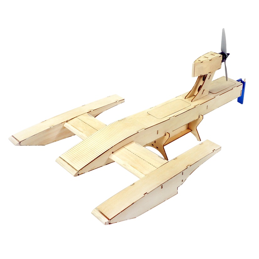 เรือบังคับวิทยุไฟฟ้า 25นิ้ว(626มม) RC Airboat Air Speed Racing Boat DIY ของเล่นสําหรับเด็ก