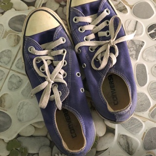 💜รองเท้าผ้าใบยี่ห้อ Converse ALL STAR ⭐️ ของแท้! สีม่วงสภาพดี ฟรีทะเบียนจ้า📩