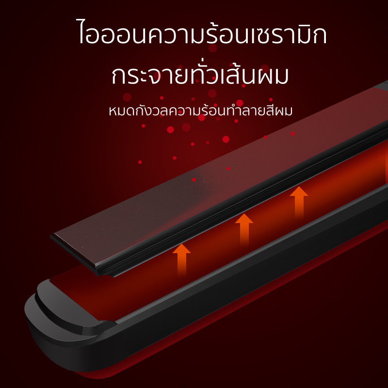 Vivid&Vogue เครื่องหนีบผม ระดับมืออาชีพ เครื่องม้วนผม ปกป้องสีผม ที่หนีบผม มอก. ประกัน2ปี ที่ม้วนผม เคลือบเซรามิค 3D ราคา ถูกที่สุด ดีลบีเคเค แกลเลอรีภาพที่ 7