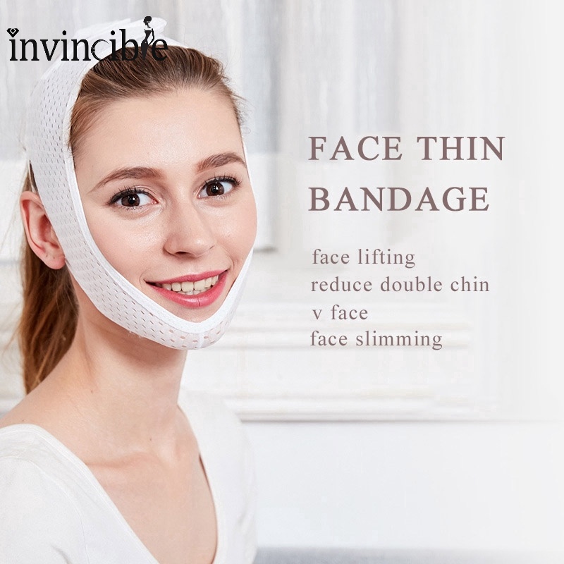 Facial Thin Elastic Bandage Reticular Mask / Face Slimming Breathable