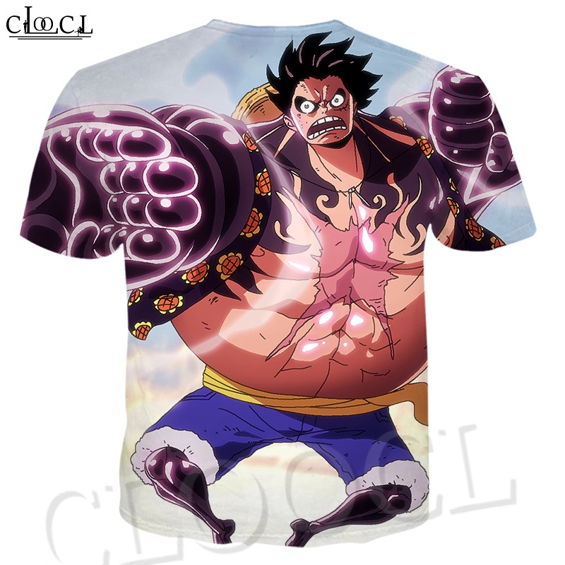◐CLOOCL Japan One Piece Anime Luffy Graphic T-shirt Men 3D Printing Creative New Casual Shirt Street Fashion Short-slee #3