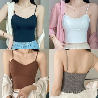 เสื้อกล้ามเสริมบรา เสื้อครอปสายเดี่ยวเซ็กซี่