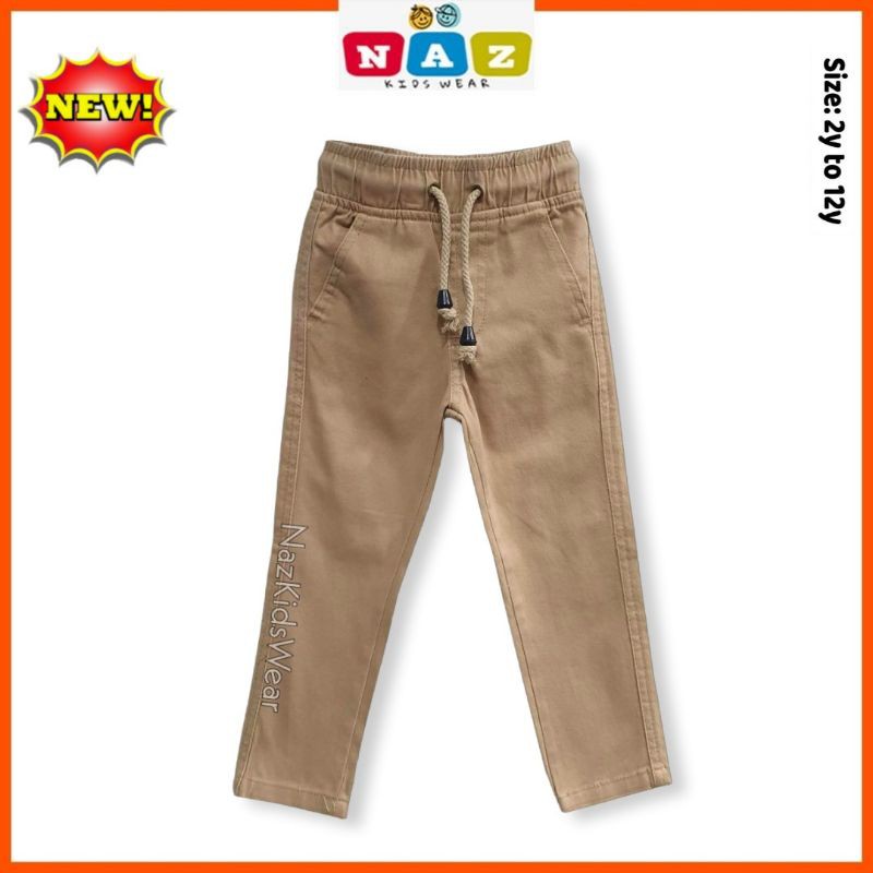 Kids Slack Long Pant Unisex Slack Pants Boys Slack Rubber เอว