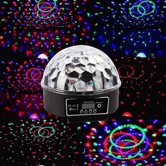 ไฟดิสโก้เมจิกบอล9led,ไฟเทคLED,ไฟเมจิกบอล 9สีใช้ในรถในบ้าน12V/220V