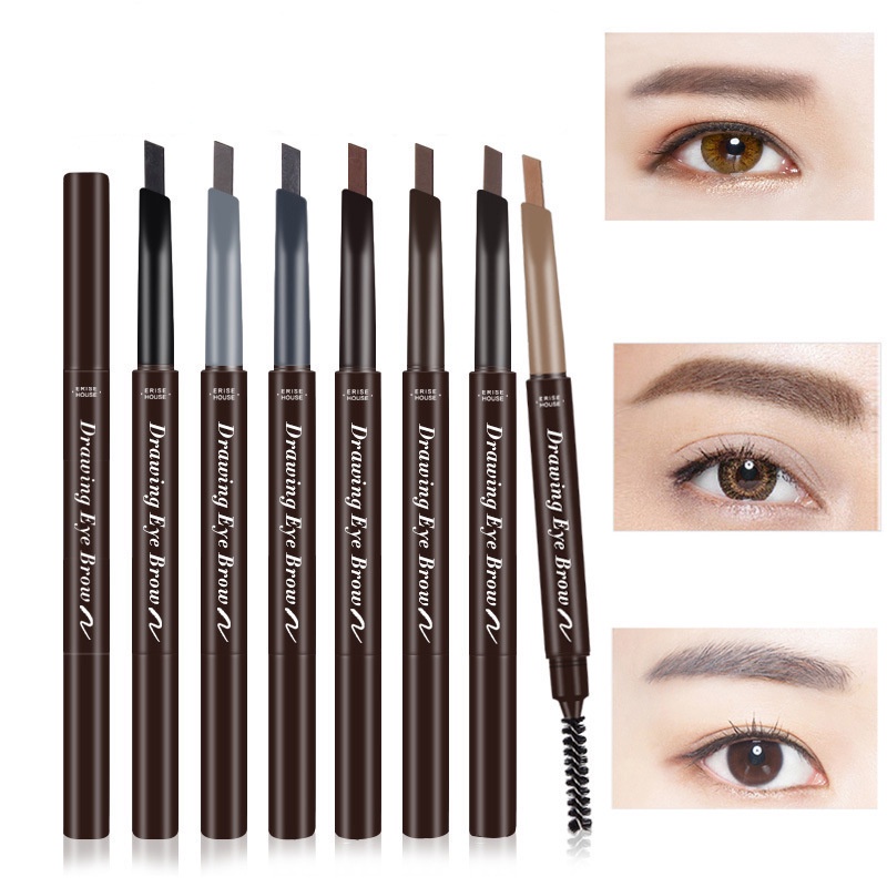 ดินสอเขียนคิ้ว ติดทนนาน สีน้ำตาลเข้มธรรมชาติ กันน้ำ