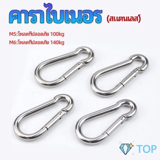 คาราไบเนอร์ ตะขอแขวน ตะขอคล้องสายสลิง คาราไบเนอร์ carabiner