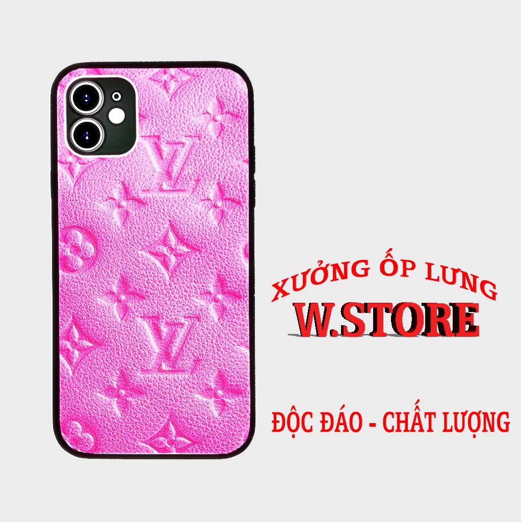 LV fashion IP case เคส LV สีชมพูสดใสสําหรับ Iphone 5 ถึง 12 Promax BRD20210376
