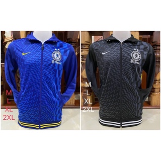 เสื้อบอลเชลซีแขนยาว เนื้อผ้าดี ใส่สบาย มีไซส์ M L XL 2XL ดำ/น้ำเงิน