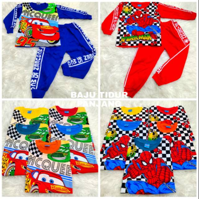 BOYS SUITS AGED 1-5 ปี PP SPIDERMAN และ PP MQUEEN