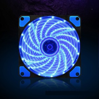 พัดลมระบายความร้อน เคสนีออน 12V 120x120 มม. พร้อมไฟ LED สีฟ้า DIY 12V 120x120 มม.