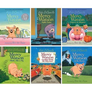 Mercy Watson Little Pig Messi หนังสือภาพภาษาอังกฤษ 6 ชิ้นสําหรับเด็ก