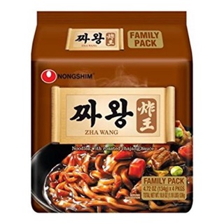 Nongshim Zha Wang 134g บะหมี่กึ่งสำเร็จรูป Zhawang เกาหลีจาจังมยอน จาวัง 자장면 炸醬麵