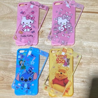 เคส+ฟิล์มกระจก เคสซิลิโคนพร้อมฟิล์มกันรอยสำหรับรุ่น 5 5S 6 6s 6Plus 6sPlus 7 8 SE 7Plus 8Plus