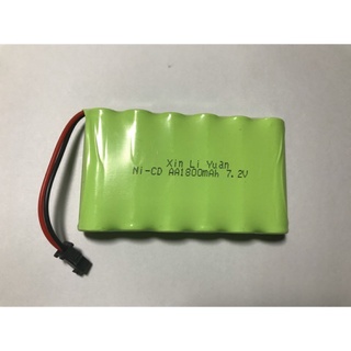 แบตเตอรี่สำรองรถบังคับวิทยุ 7.2V  1800mAh แจ็ดดำสินค้าเป็นของใหม่