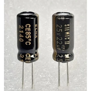 Elna Silmic II 1uf 2.2uf 4.7uf 50v , 10uf 35v , 22uf 25v capacitor ตัวเก็บประจุ คาปาซิเตอร์