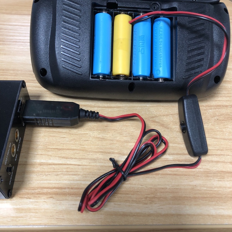 WU USB to 6V 4AA Eliminator พร้อมสวิตช์เปลี่ยน 4 LR6 AM3