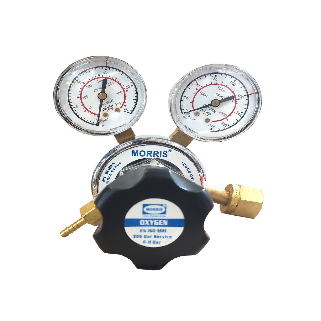 MORRIS เกจ์ออกซิเจน (15บาร์/215psi) 25-15M-OX