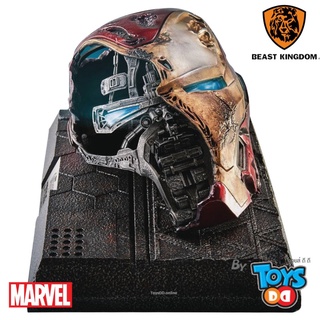 Beast Kingdom MC-038 Marvel Avengers Endgame Iron Man Mark 50 Helmet Battle Damaged Master Craft Figure Statue