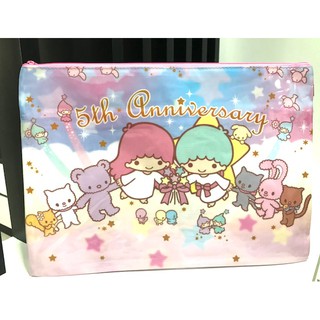 LITTLE  TWIN  STARS  เก็บเอกสาร กระเป๋าเอกสาร ซองเอกสาร ลาย LITTLE  TWIN  STARS 2 งานตาข่าย 2 ซิป 2 ช่อง BY 8118 SHOP