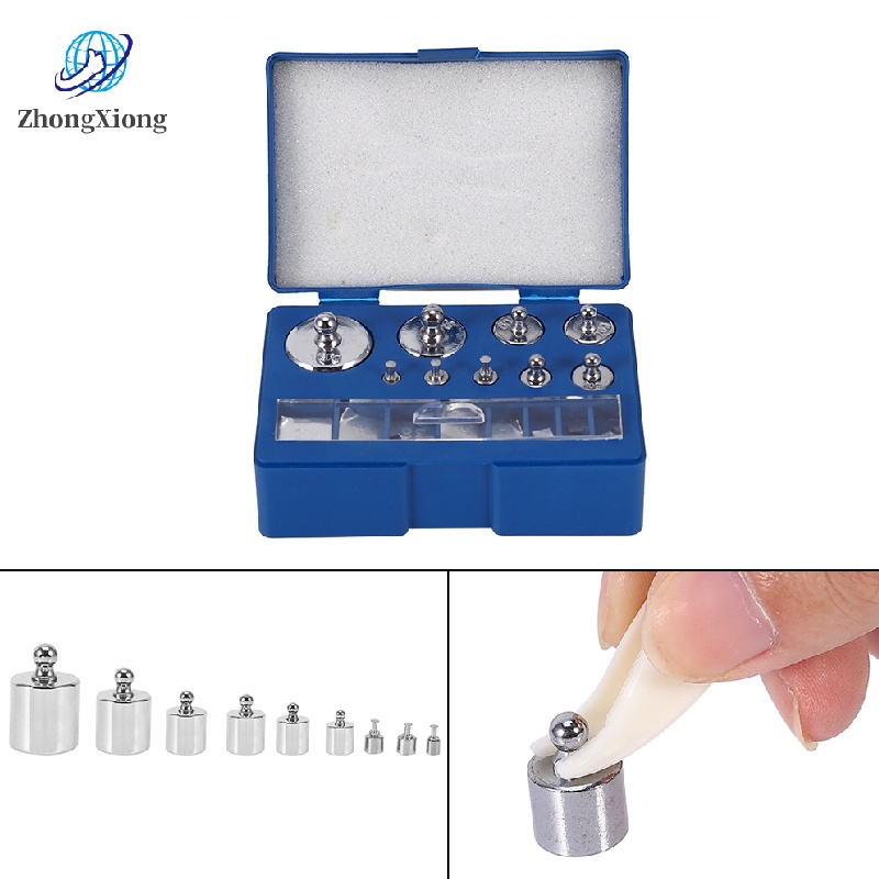 Scale Weights Set ชุดเครื่องชั่งน้ําหนักเครื่องประดับ 211.1 กรัม 10 มก.-100 กรัม 17 ชิ้น