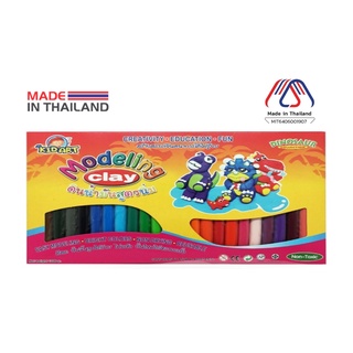 ดินน้ำมันปลอดสารพิษ 24 สี ขนาด 1000 กรัม KID ART