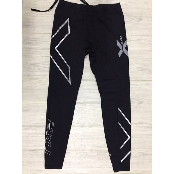 (ของแท้) 2XU กางเกงรัดกล้ามเนื้อขายาวสำหรับผู้ชาย ขนาด L 2XU Men’s Mid-rise Compression Long tights