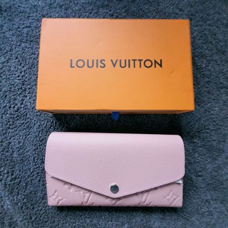 กระเป๋าสตางค์LOUIS VUITTON สีชมพูนม หวานมาก งานออริ หนังแท้