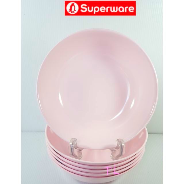 ซุปเปอร์แวร์ ชาม6"=6ชิ้น(ชามขนมหวาน)สีโอลด์โรสกลม ซุปเปอร์แวร์เกรดA