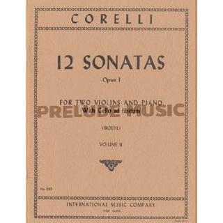 (violin and piano)Corelli, A: 12 Sonatas Volume 2 op.1 (IMC1292)