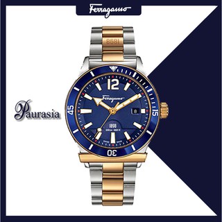 [ของแท้] Ferragamo นาฬิกาข้อมือ ผู้ชาย รุ่น FERRAGAMO FF328-0015 FM1898 SPORT BLUE DIAL STAINLESS paurasia ปอเรเซีย